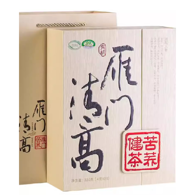 Yanmen Qinggao Tartary Buckwheat Tea Tartary Buckwheat Healthy Tea 320g Gift Box Shanxi Specialty Datong Classic and Elegant Packaging
